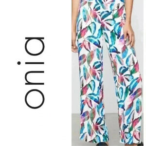BNWOT Onia Mila Leaf  print beach pants size S